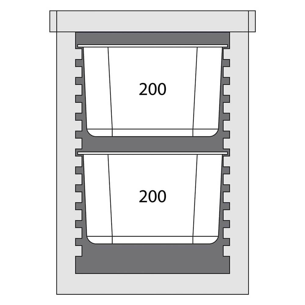 Termokonteiners ēdienu pārvadāšanai 12 x GN 1/1 20 mm (055106)
