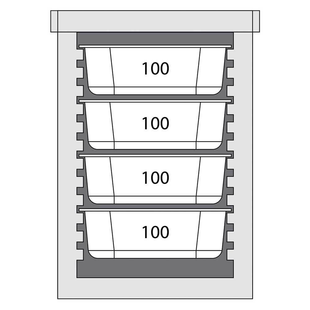 Termokonteiners ēdienu pārvadāšanai 12 x GN 1/1 20 mm (055106)