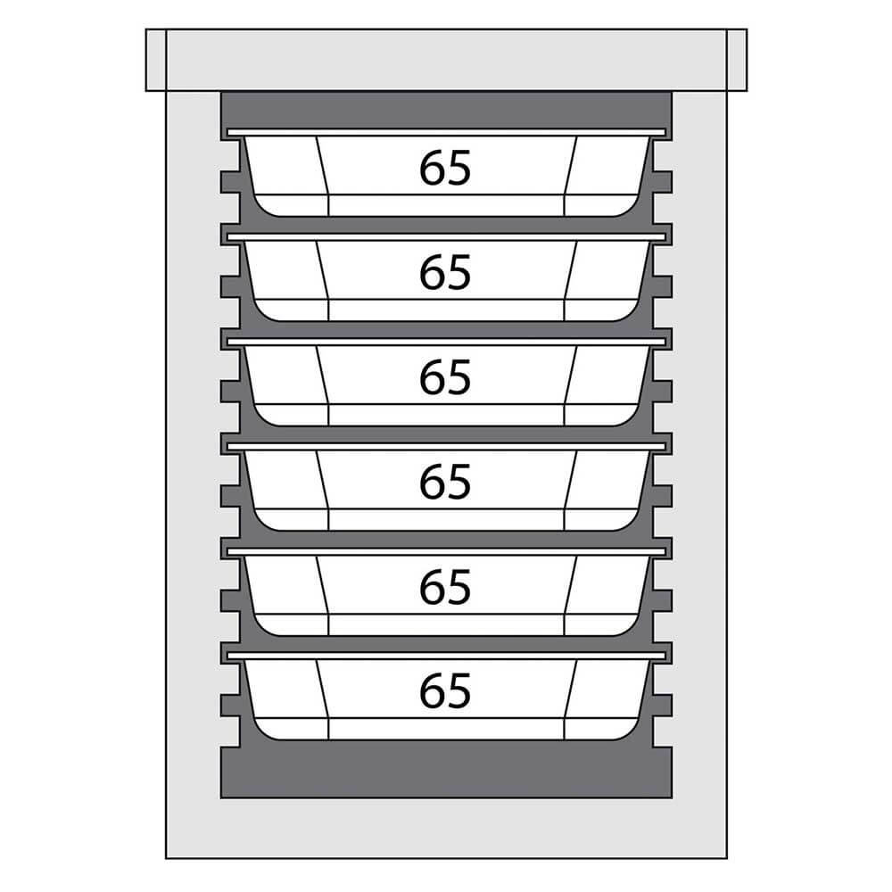 Termokonteiners ēdienu pārvadāšanai 12 x GN 1/1 20 mm (055106)