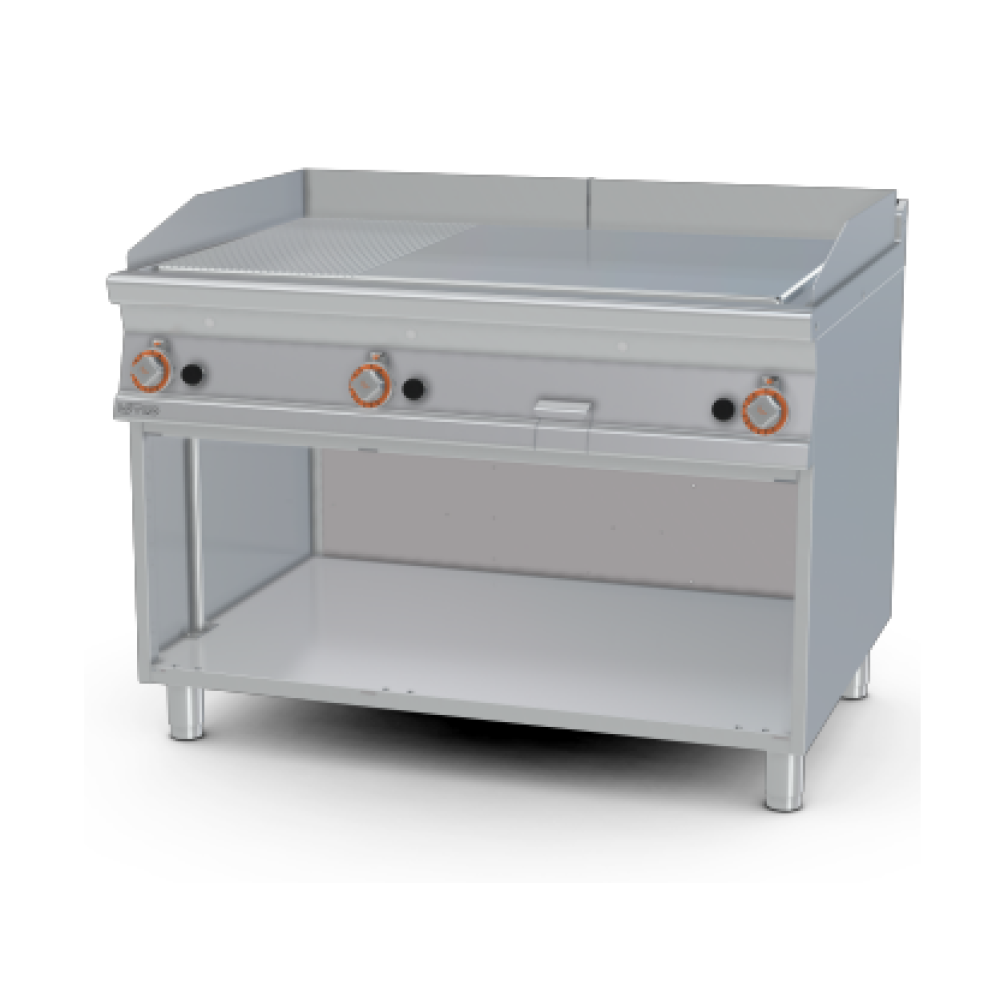 Gāzes grilvirsma 1/3 rievota, ar neitrālo skapi 90 FTLR-912G (0923125C)