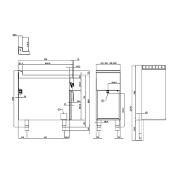 Elektriskais fritieris ar neitrālo skapi 18+18L 90 MARINE F2/18-98ETX