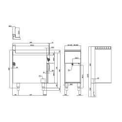 Elektriskais fritieris ar neitrālo skapi 25+25L 90 MARINE F2/25-98ETX