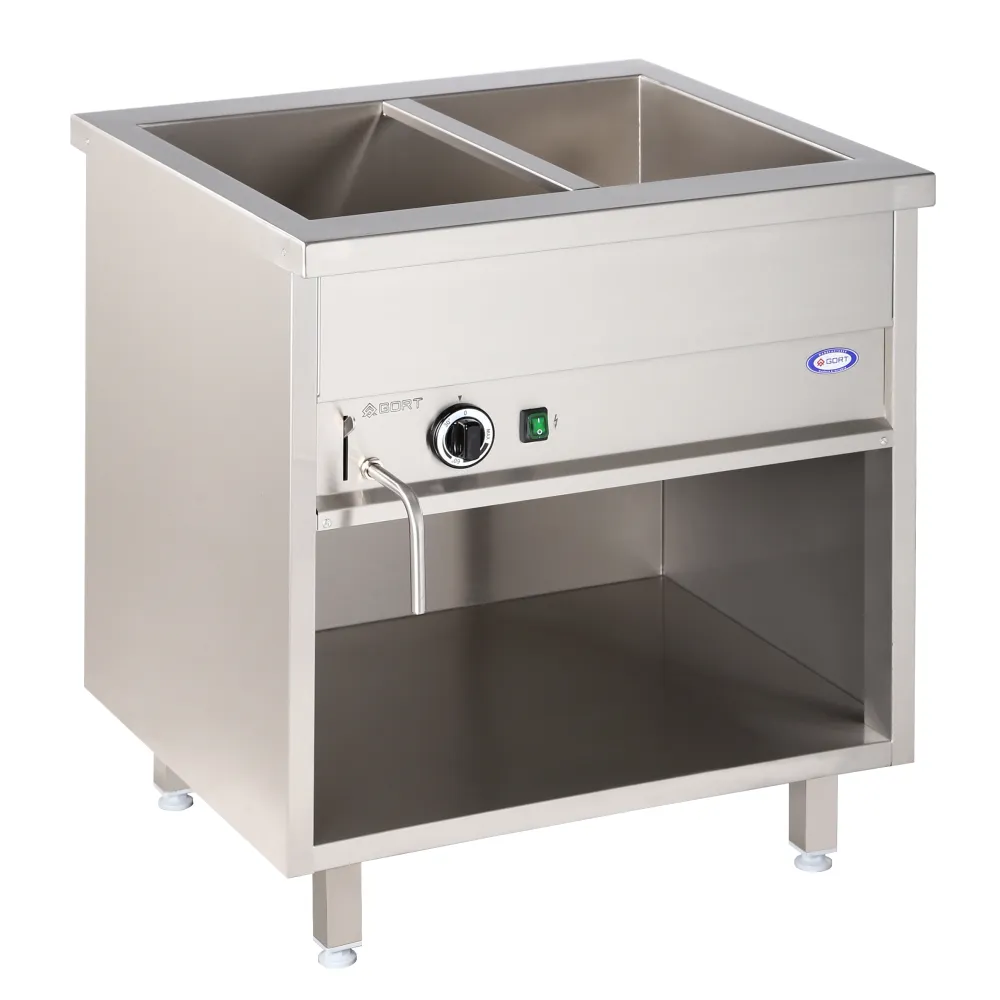 Karstais marmīts ar plauktu 2xGN 1/1, ar kopējo temperatūras kontroli (GBS1012-074EK)