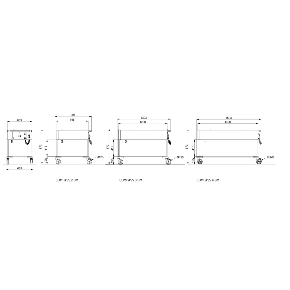 PĀRVIETOJAMS KARSTAIS MARMĪTS COMPASS 4BM (02000COMP4BM)
