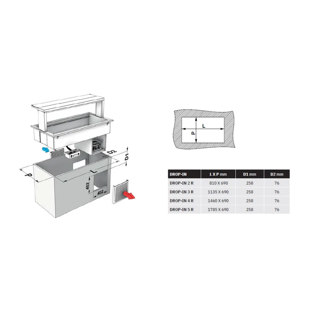 AUKSTAIS MARMĪTS DROP-IN-2R (006INDROP2R)
