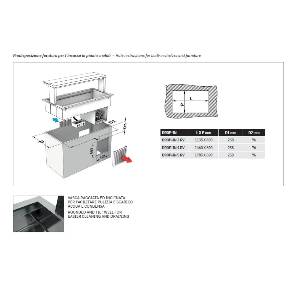 AUKSTAIS MARMĪTS AR VENTILATORU DROP-IN-4RV (006INDROP4R/V)