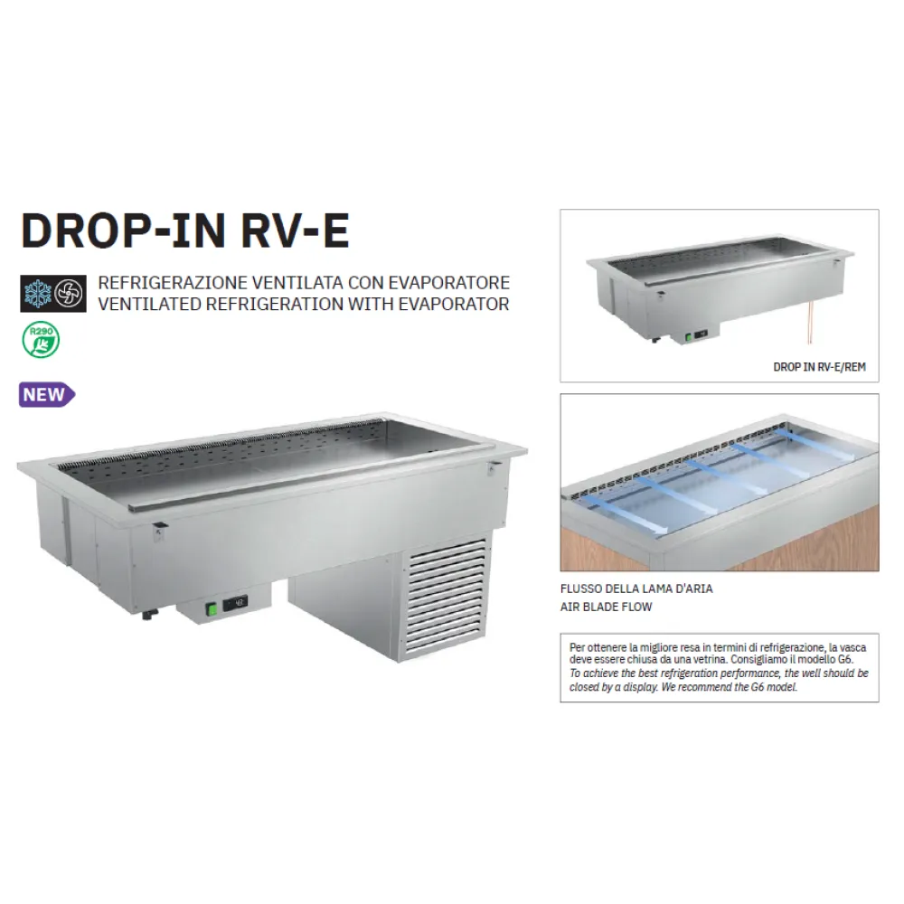 AUKSTAIS MARMĪTS AR VENTILATORU UN IZTVAICĒTĀJU DROP-IN-3RV-E (006INDROP3R/VE)