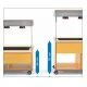 BAIN MARIE APSILDĀMA BUFETE AR INFRASARKANAJĀM LAMPĀM HAPPY 6 BM/INFRA (013HP6B/INFR)