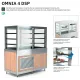 AR VENTILATORU DZESĒJAMA VITRĪNA AR FIKSĒTIEM STIKLIEM PRIEKŠPUSĒ OMNIA 4DSP/FX (01900OMNDSP/FX)