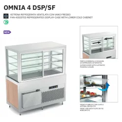 AR VENTILATORU DZESĒJAMA VITRĪNA AR APAKŠĒJU AUKSTO NODALĪJUMU OMNIA 4DSP/SF