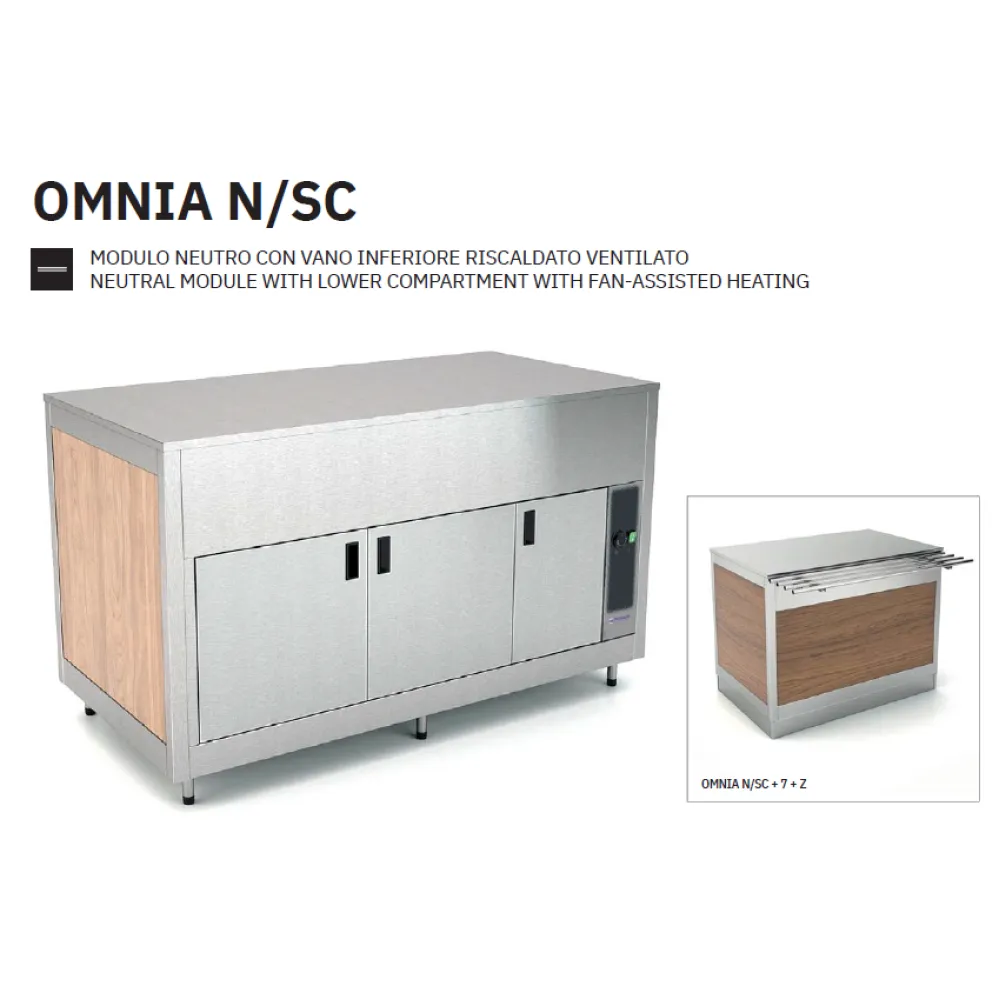 NEITRĀLS MODULIS AR APSILDĀMU APAKŠĒJO NODALĪJUMU OMNIA 3N/SC (01900OM3NSC)