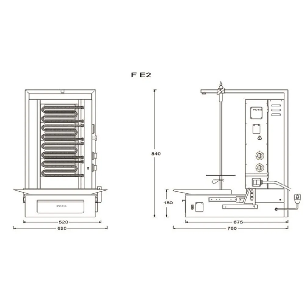 Elektriskais giross F E2 30kg (PG7650/ PG7651)