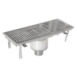 Drainage channel with central siphon 600 x 300 mm