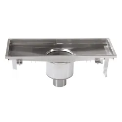 Drainage channel with central siphon 600 x 300 mm