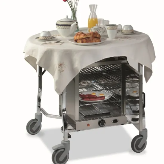 Hotel room service trolleys