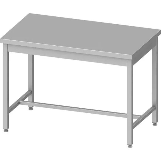 Easy-to-assemble central table without a shelf