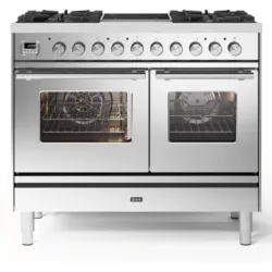 Plīts ar cepeškrāsni Professional Plus 100 cm PD10IWE3 4 degļi+ 2 indukcijas