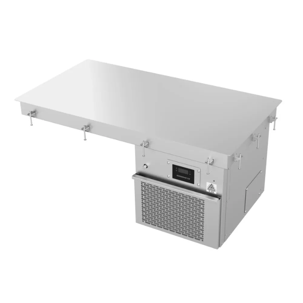 Vienā līmenī ar galda virsmu, iemontējama aukstā virsma, 1280 mm (Z-UCP4-FLUSH-128/51/48)