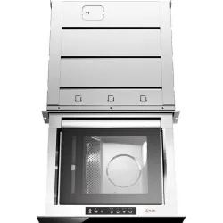 Melna rūdīta stikla vakuuma atvilktne, 60 cm Ilve VM615S