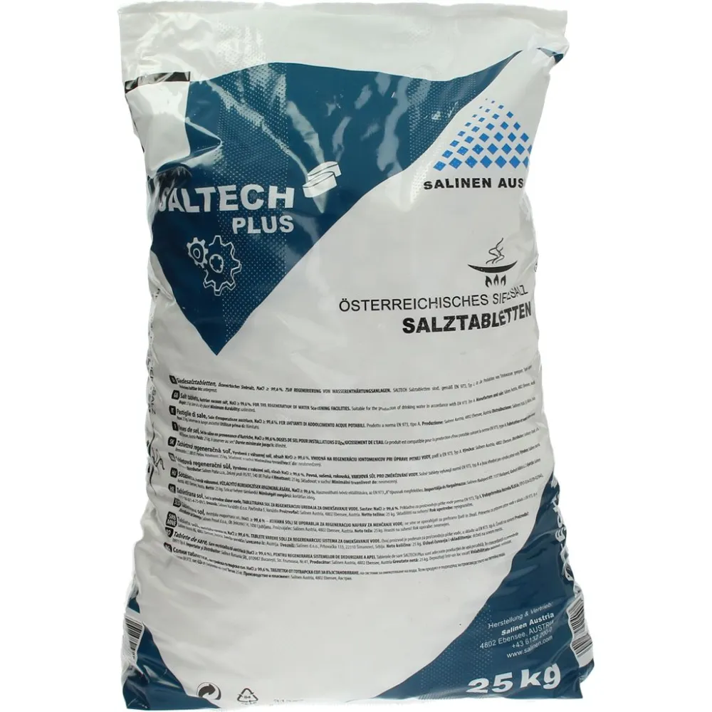 Sāls tabletes ūdens mīkstinātājam 25 kg (3010300)