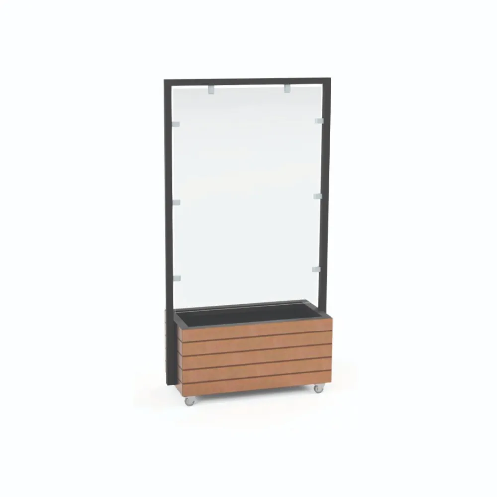 Atdaloša siena ar puķu podu H-400mm (3G-Dscreenpot-400)