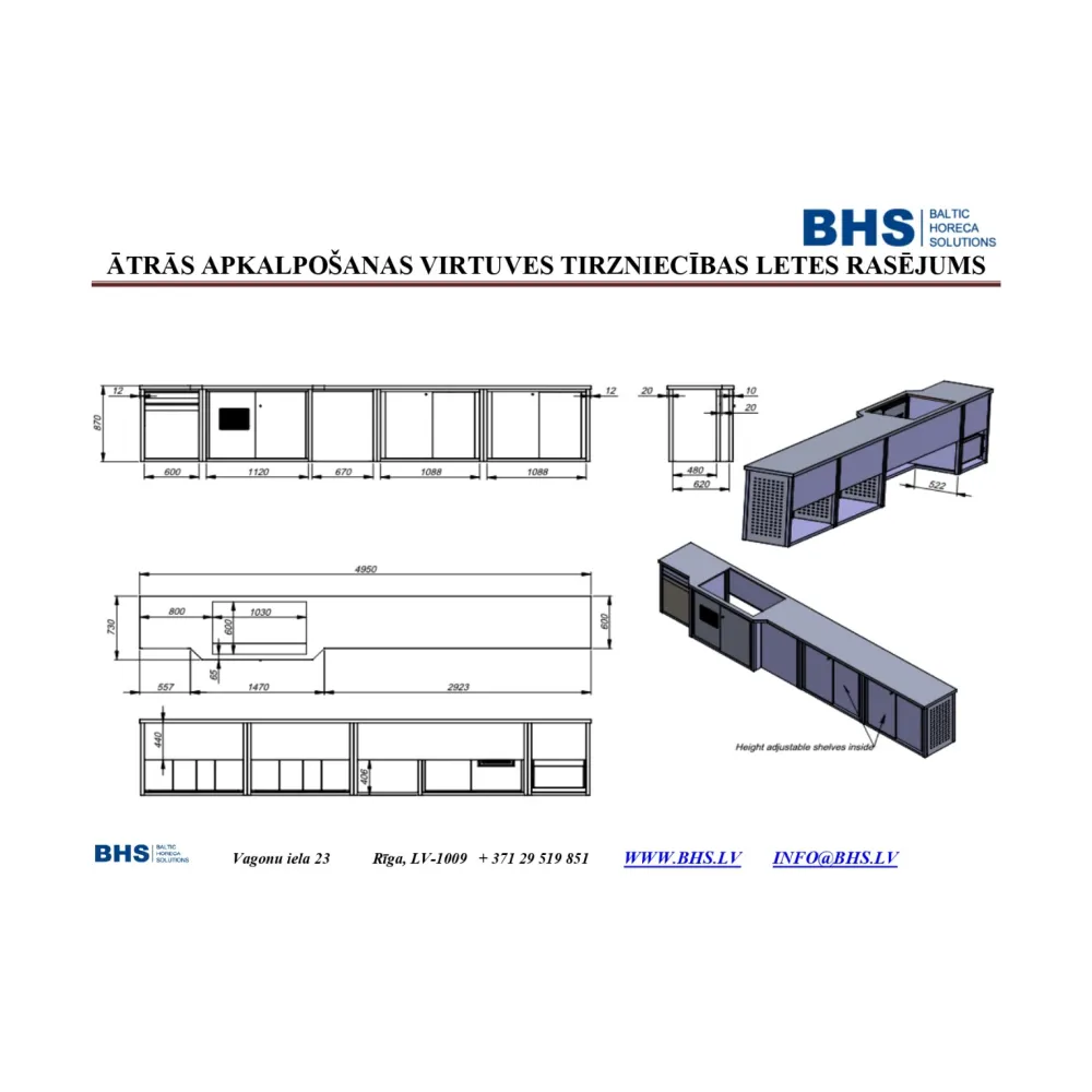 Mobilā tirdzniecības vieta Fast Food Trailer (BHS-XKJ23-0027.000.00 SB)