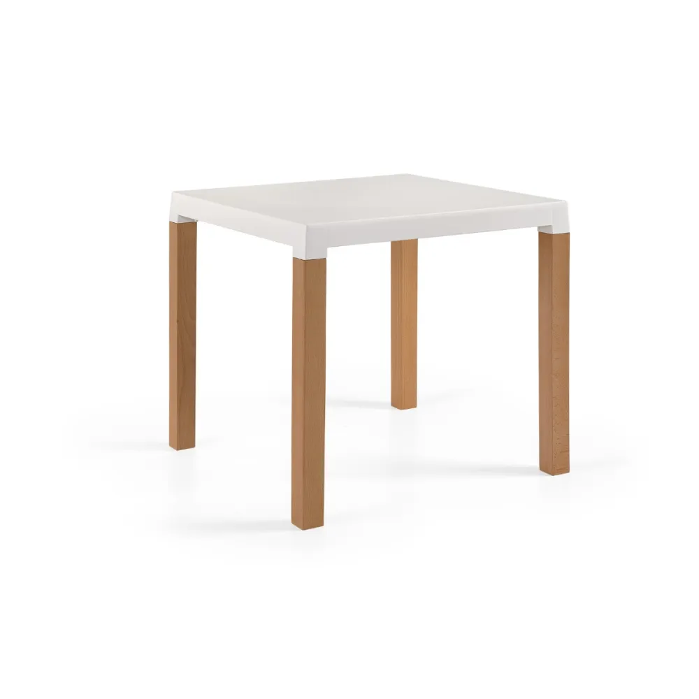 Galds DIVA, kājas no dabīgā koka. (3G-TableDivaWood)
