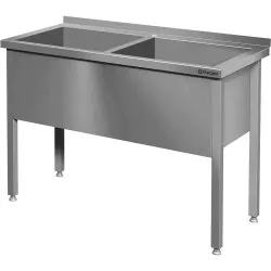 Galds ar diviem  baseiniem 1200/600/850