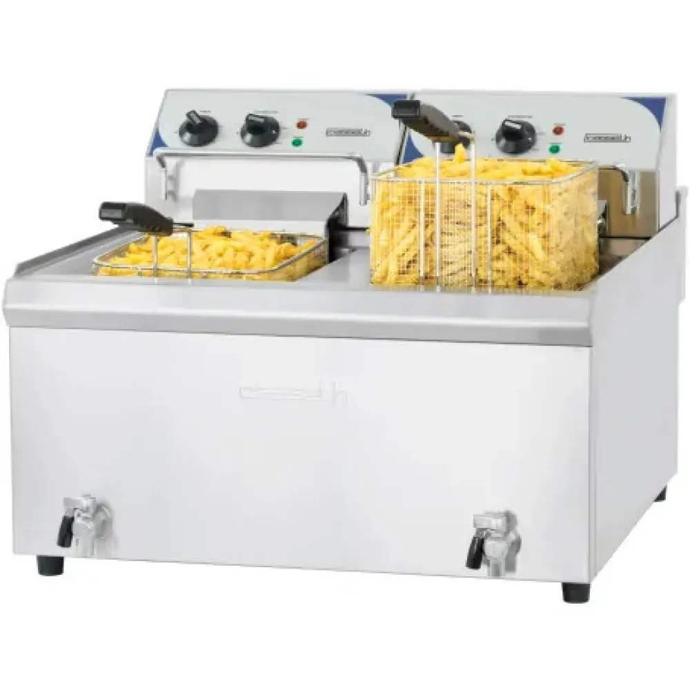 Dubultais friteris ar krānu 10+10L, 2x9 kW (CFEV102TC)