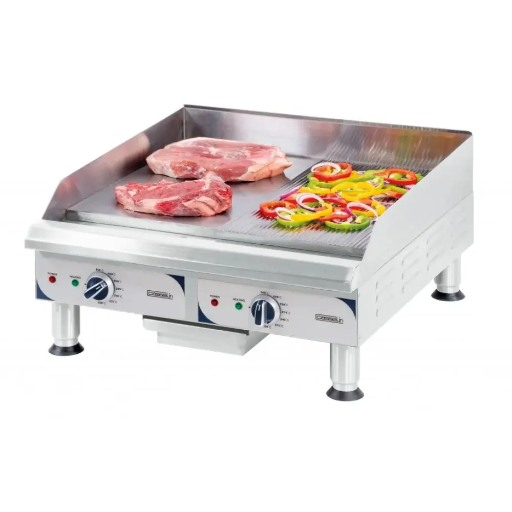 Elektriskā gluda + rievota grilvirsma PREMIUM - L (CPASLRL)