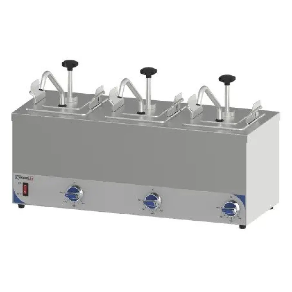 Apsildāms dispensers 3 x GN 1/6 (CPSC3)
