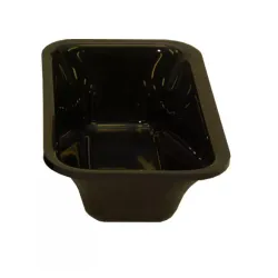 Polimetilmetakrilāta GN 1/9 50 Plexi trauks Melns