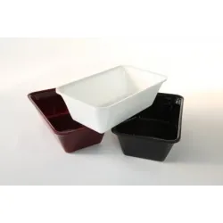 Polimetilmetakrilāta GN 1/4 80 Plexi trauks Balts