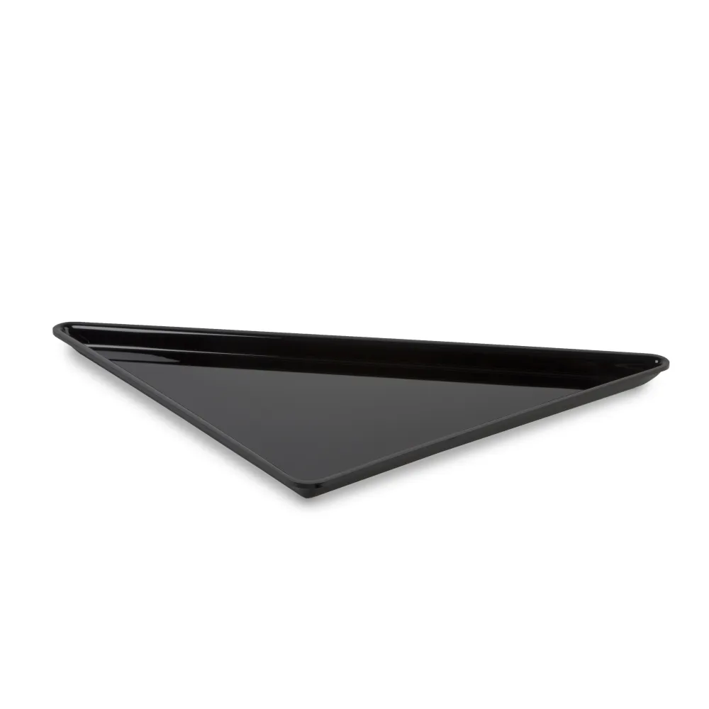Polimetilmetakrilāta Plexi Triangle trauks 400x400x530x50mm Melns (A00017600)