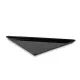 Polimetilmetakrilāta Plexi Triangle trauks 400x400x530x50mm Melns (A00017600)
