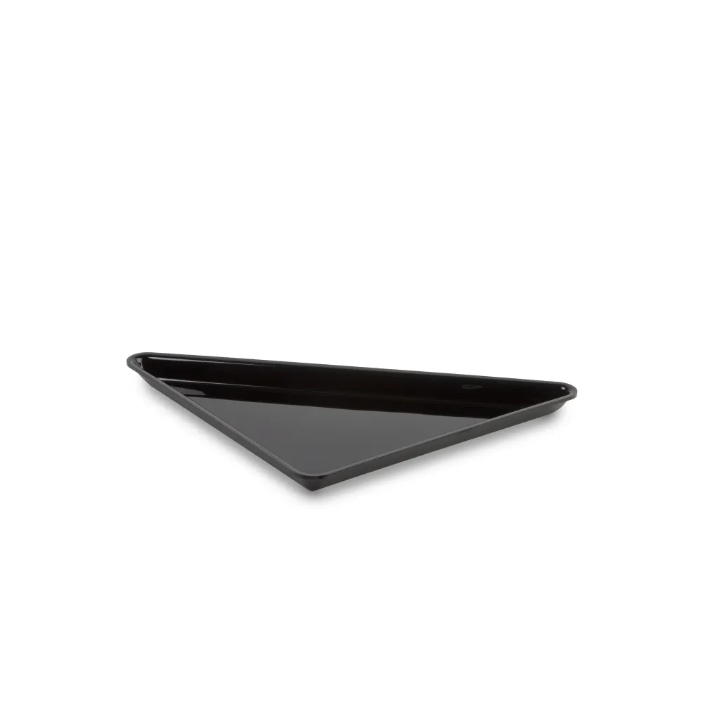 Polimetilmetakrilāta Plexi Triangle trauks 270x270x360x20mm Melns (A00005001)