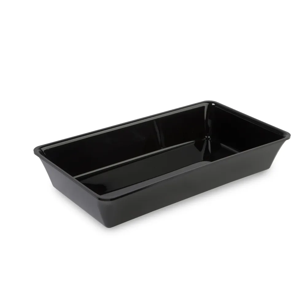 Polimetilmetakrilāta GN 3/4 80 Plexi trauks Melns (A00006603)