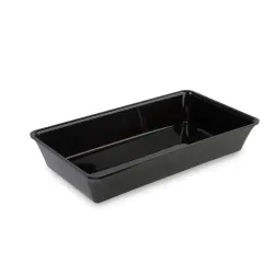 Polimetilmetakrilāta GN 3/4 80 Plexi trauks Melns