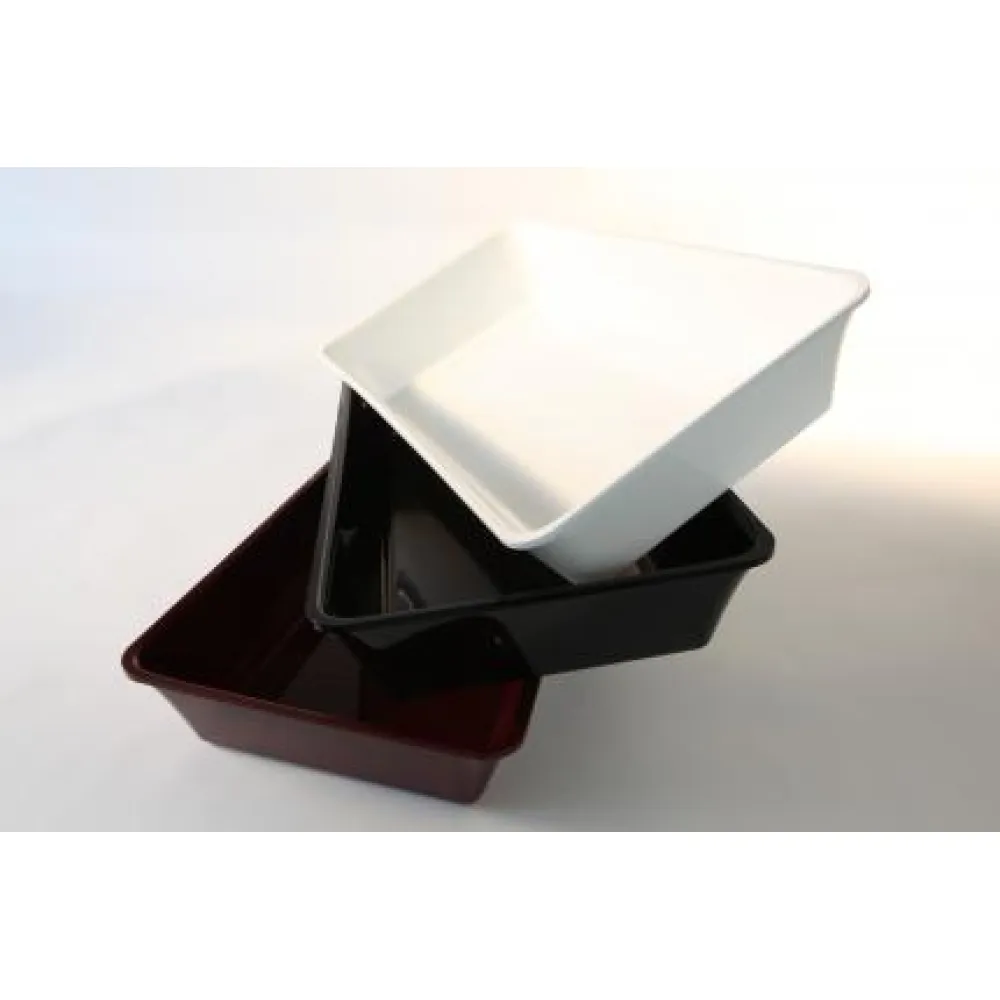 Polimetilmetakrilāta GN 3/4 80 Plexi trauks Melns (A00006603)
