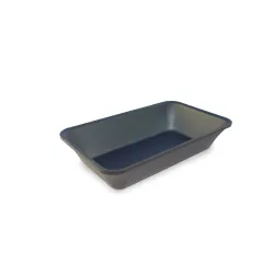 Polimetilmetakrilāta GN 1/4 50 Plexi trauks Tumši pelēks dūmu
