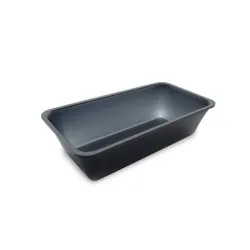 Polimetilmetakrilāta GN 1/3 80 Plexi trauks Tumši pelēks dūmu