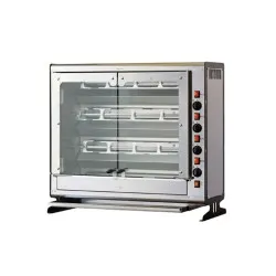 Vertical gas chicken grill 24P-ELBA, 4 skewers
