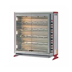 Gas chicken grill 24P-ELBA, 6 spits