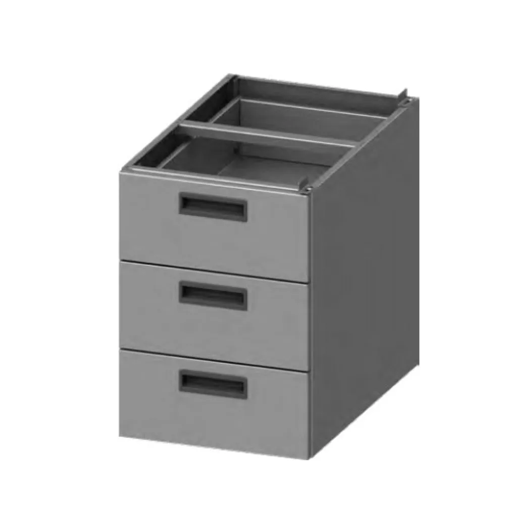 Nerūsējošā tērauda bloks ar 2 atvilktnēm 590 (952325042)