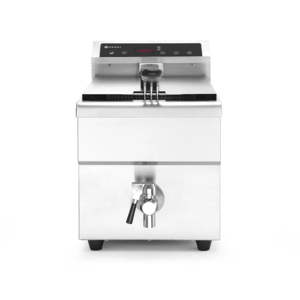 Indukcijas friteris ar izteces krānu, 8 l (215012)