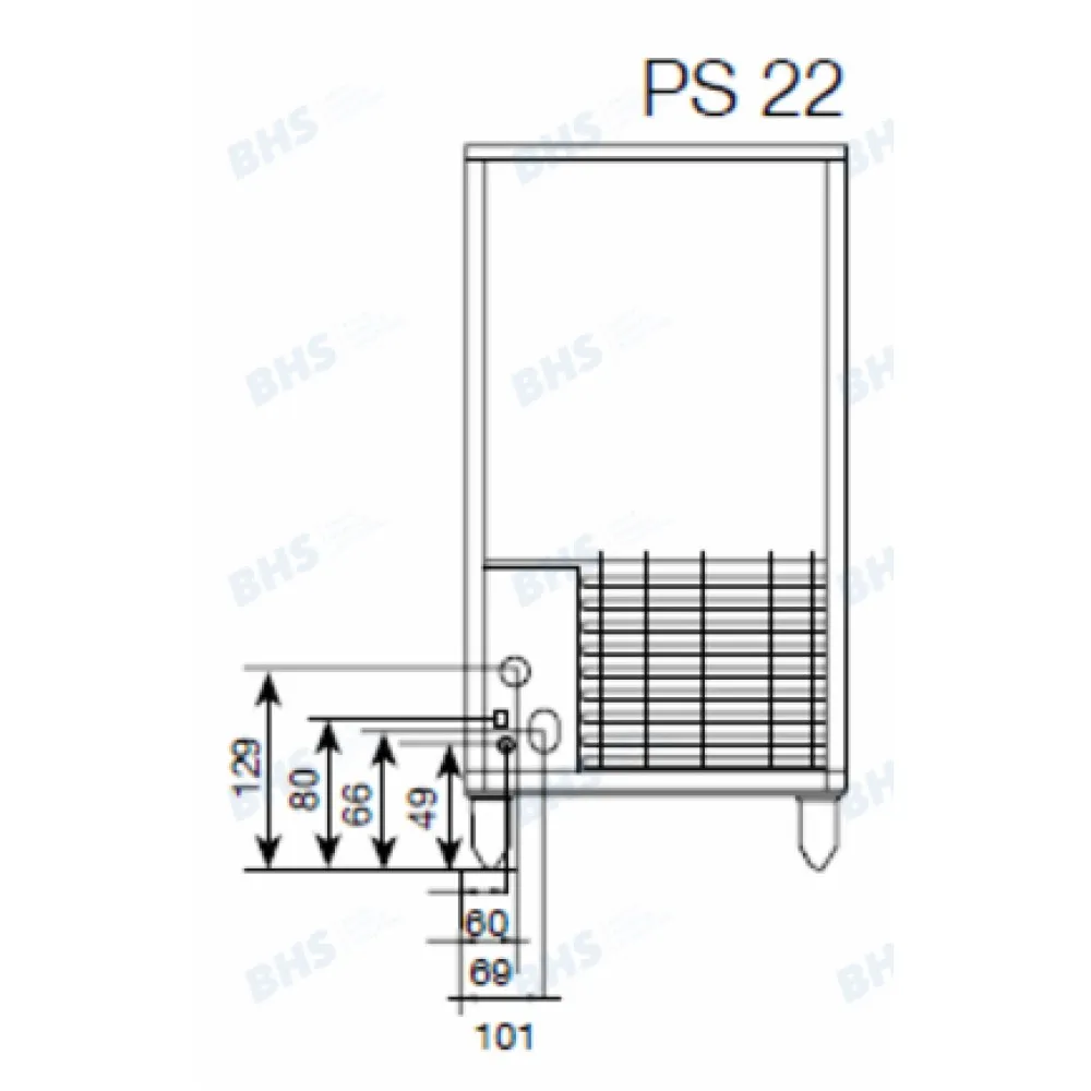 Ledus ģenerators PS82 A/W, 83-88kg/24h (51390U)