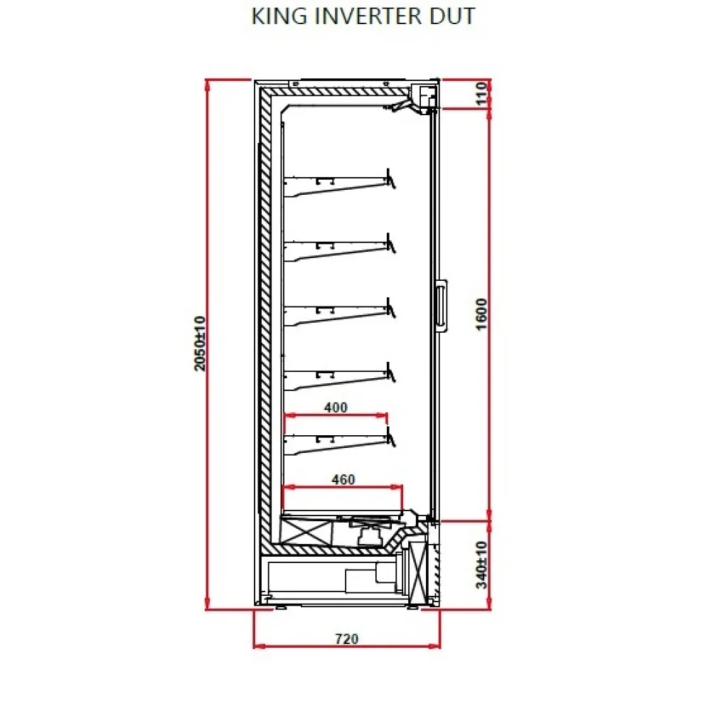 Vitrīna KING INVERTER 1.25 DUT (KGI130DU)