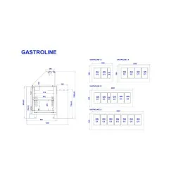 Salatibaar GASTROLINE 1000mm