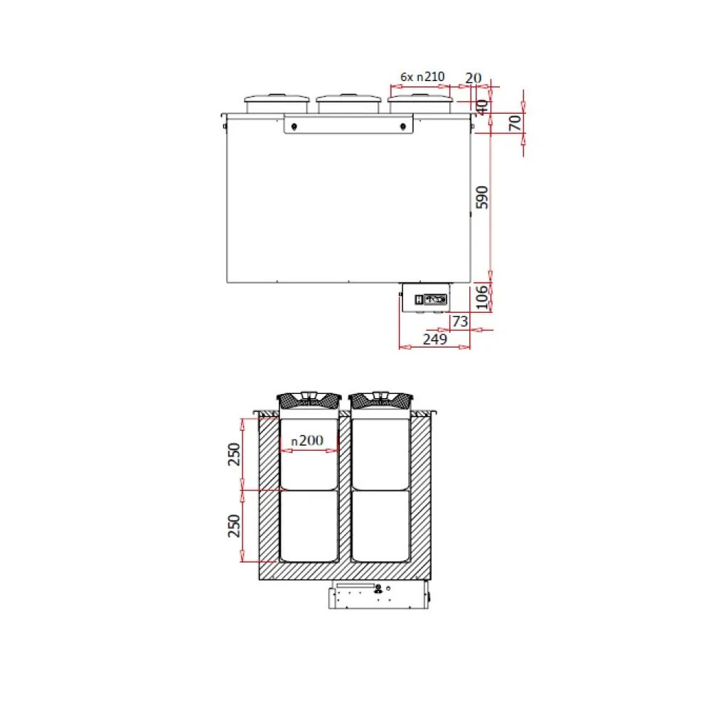 Saldējuma dispensers GELATO 2 900 mm REMOTE (GT200-c)