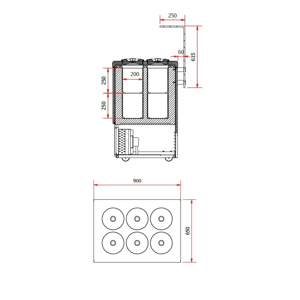 Saldējuma dispensers GELATO 2 900 mm (GT200)
